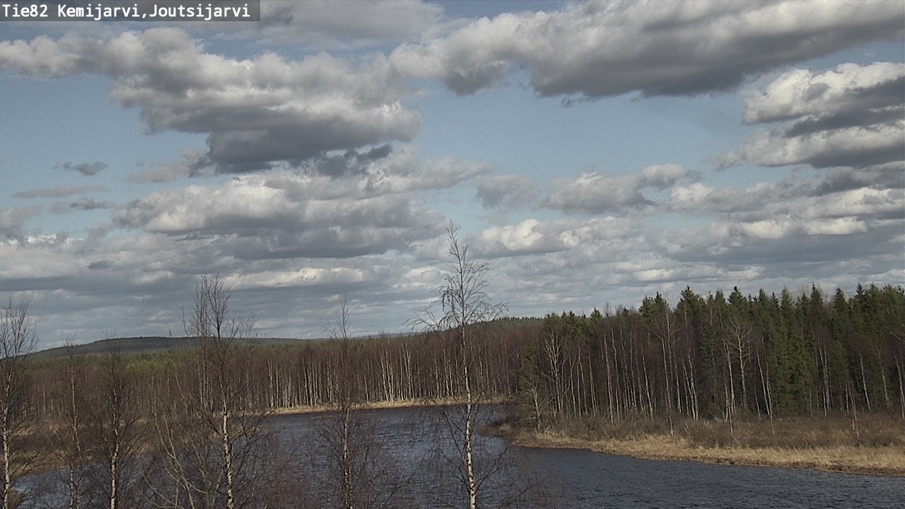 Weather Camera Image Väg 82 Kemijärvi, Joutsijärvi, Kemijärvi, Lappi
