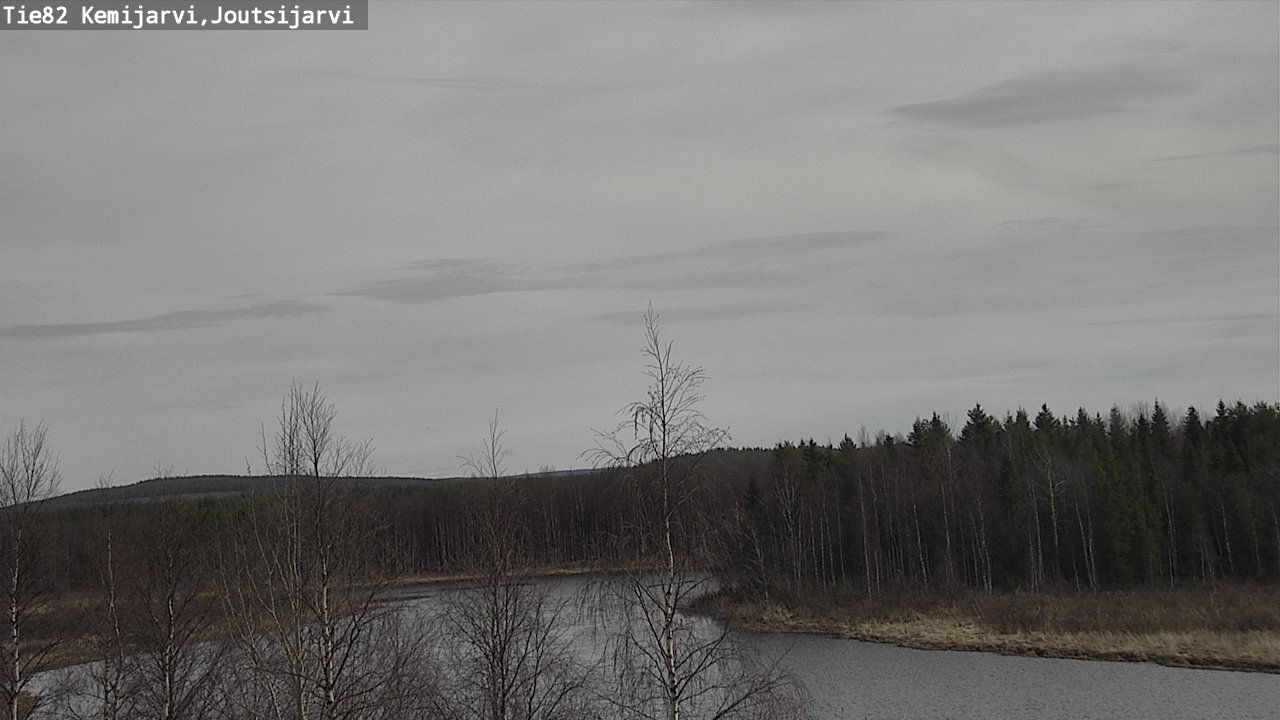 Weather Camera Image Väg 82 Kemijärvi, Joutsijärvi, Kemijärvi, Lappi
