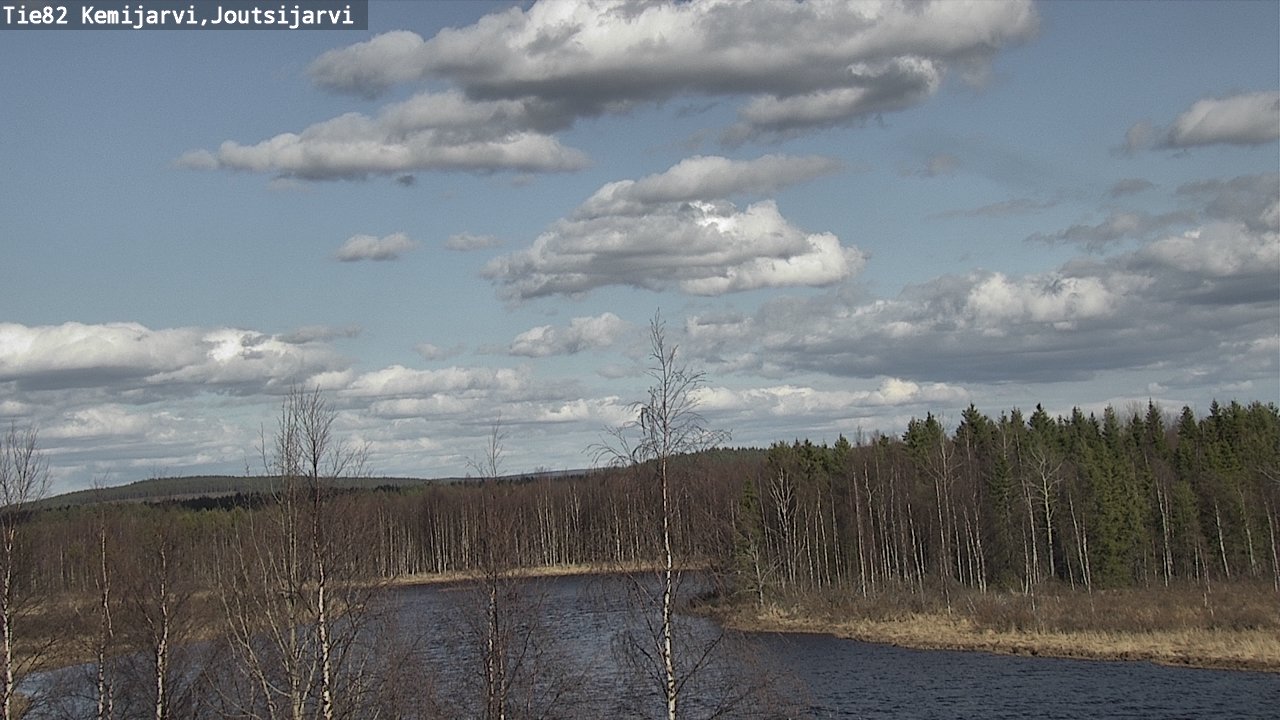 Weather Camera Image Väg 82 Kemijärvi, Joutsijärvi, Kemijärvi, Lappi