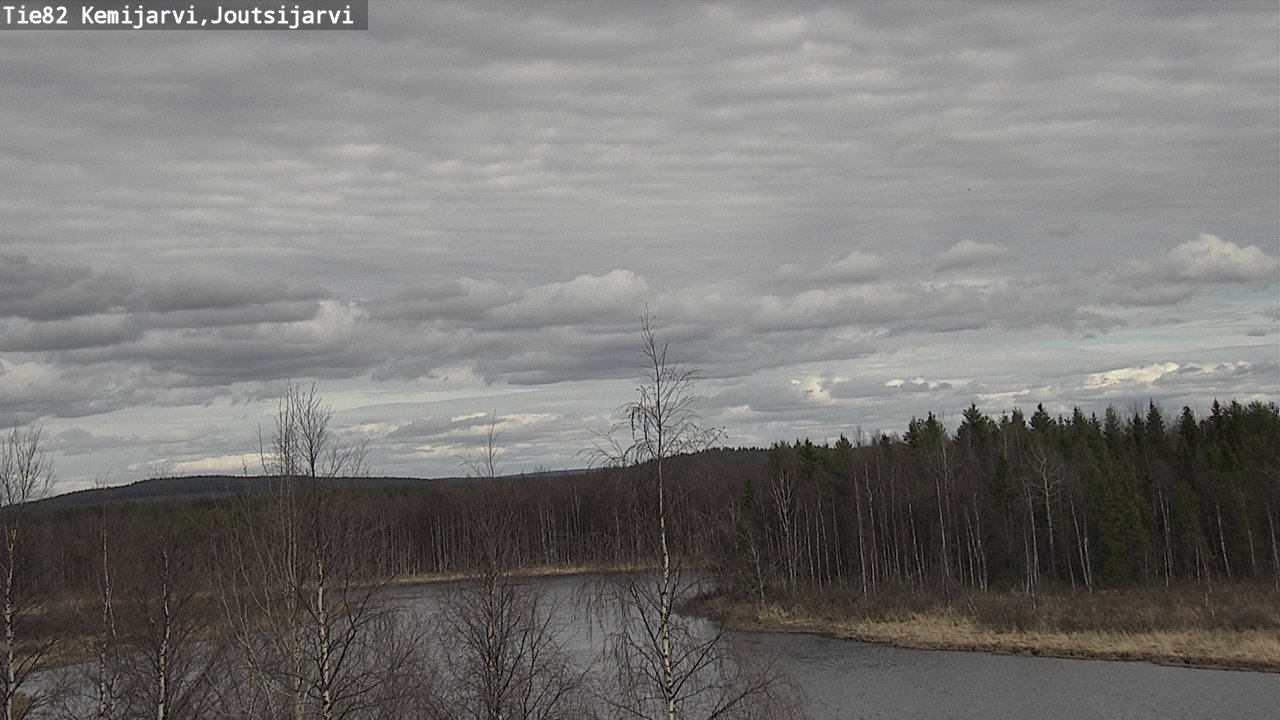 Weather Camera Image Väg 82 Kemijärvi, Joutsijärvi, Kemijärvi, Lappi