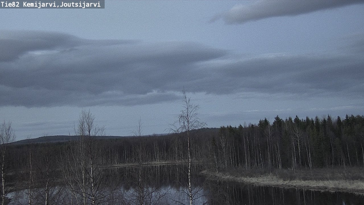 Weather Camera Image Road 82 Kemijärvi, Joutsijärvi, Kemijärvi, Lappi