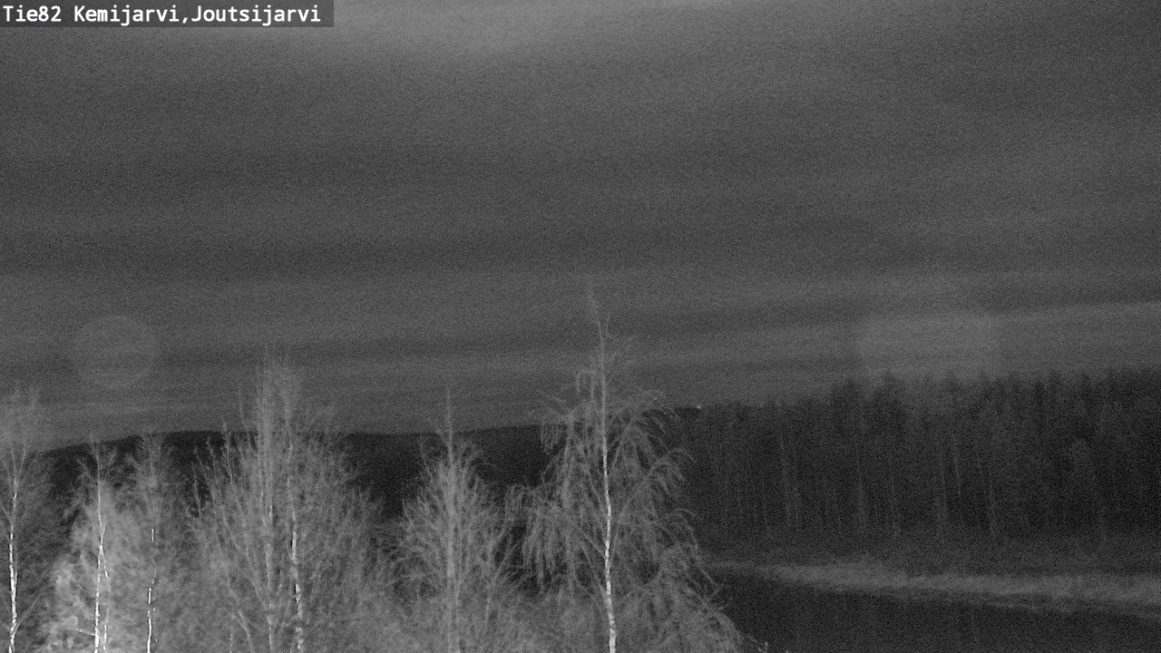 Weather Camera Image Väg 82 Kemijärvi, Joutsijärvi, Kemijärvi, Lappi