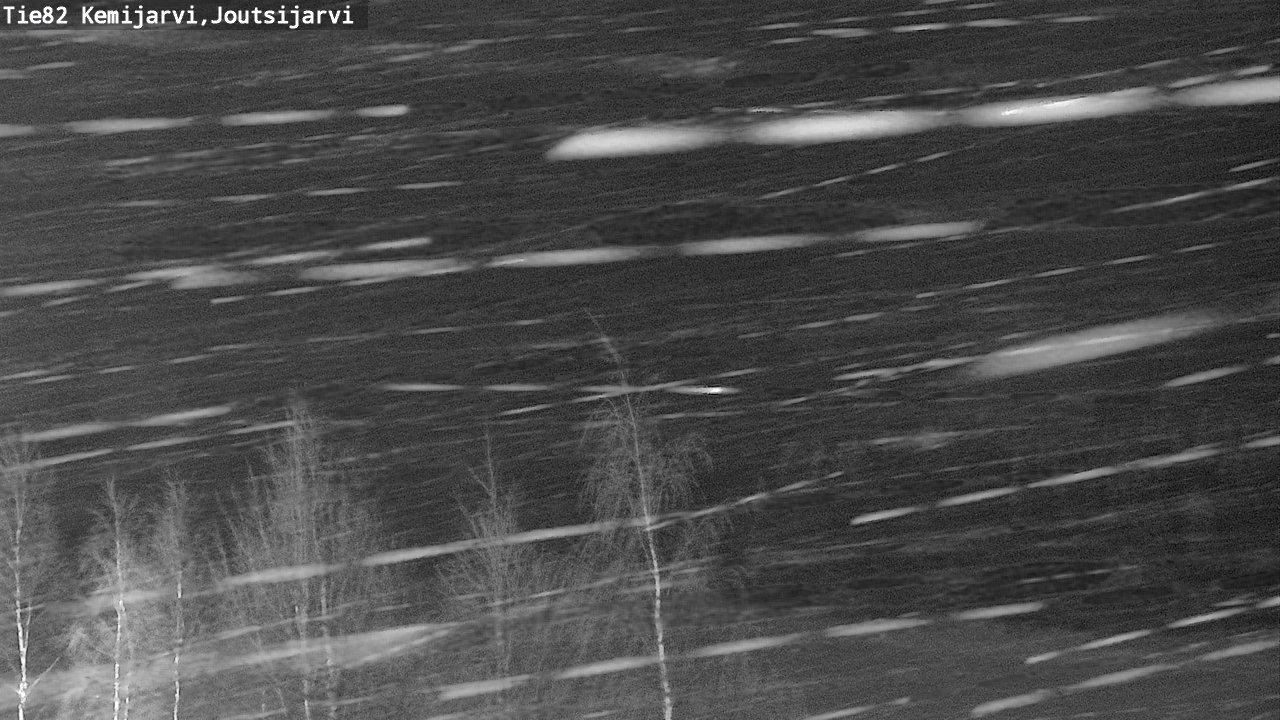 Weather Camera Image Road 82 Kemijärvi, Joutsijärvi, Kemijärvi, Lappi