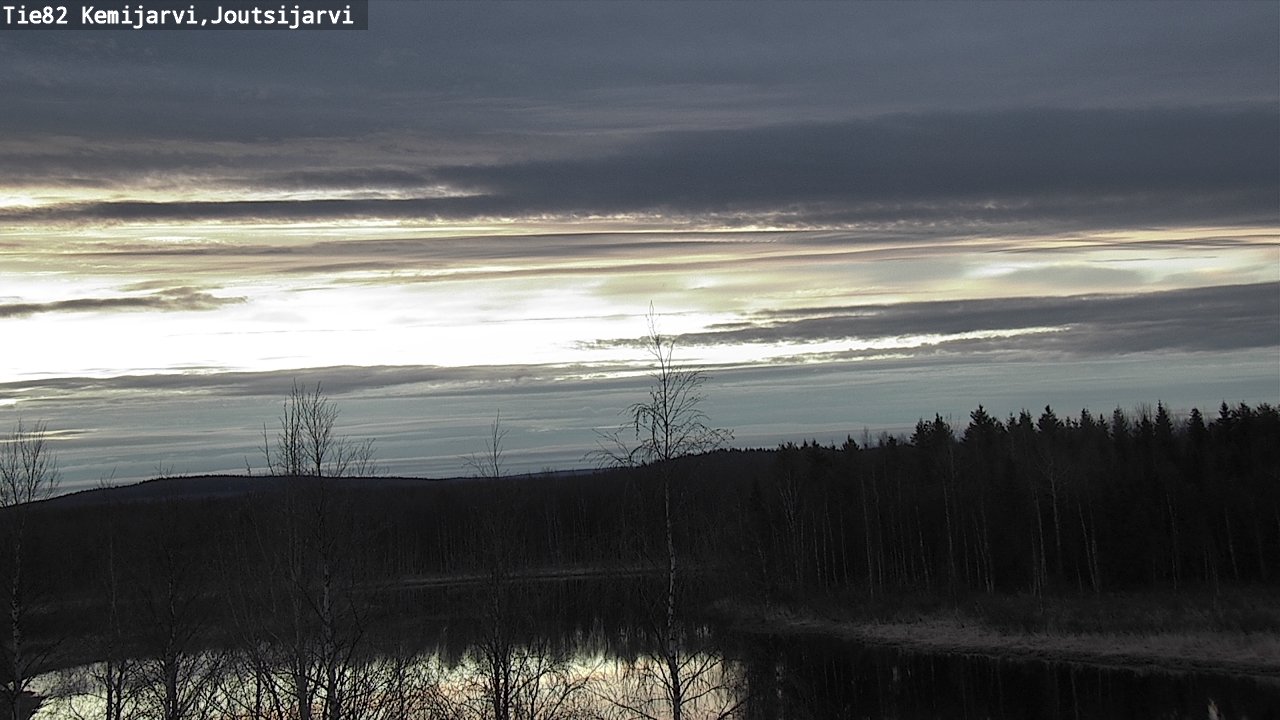 Weather Camera Image Väg 82 Kemijärvi, Joutsijärvi, Kemijärvi, Lappi