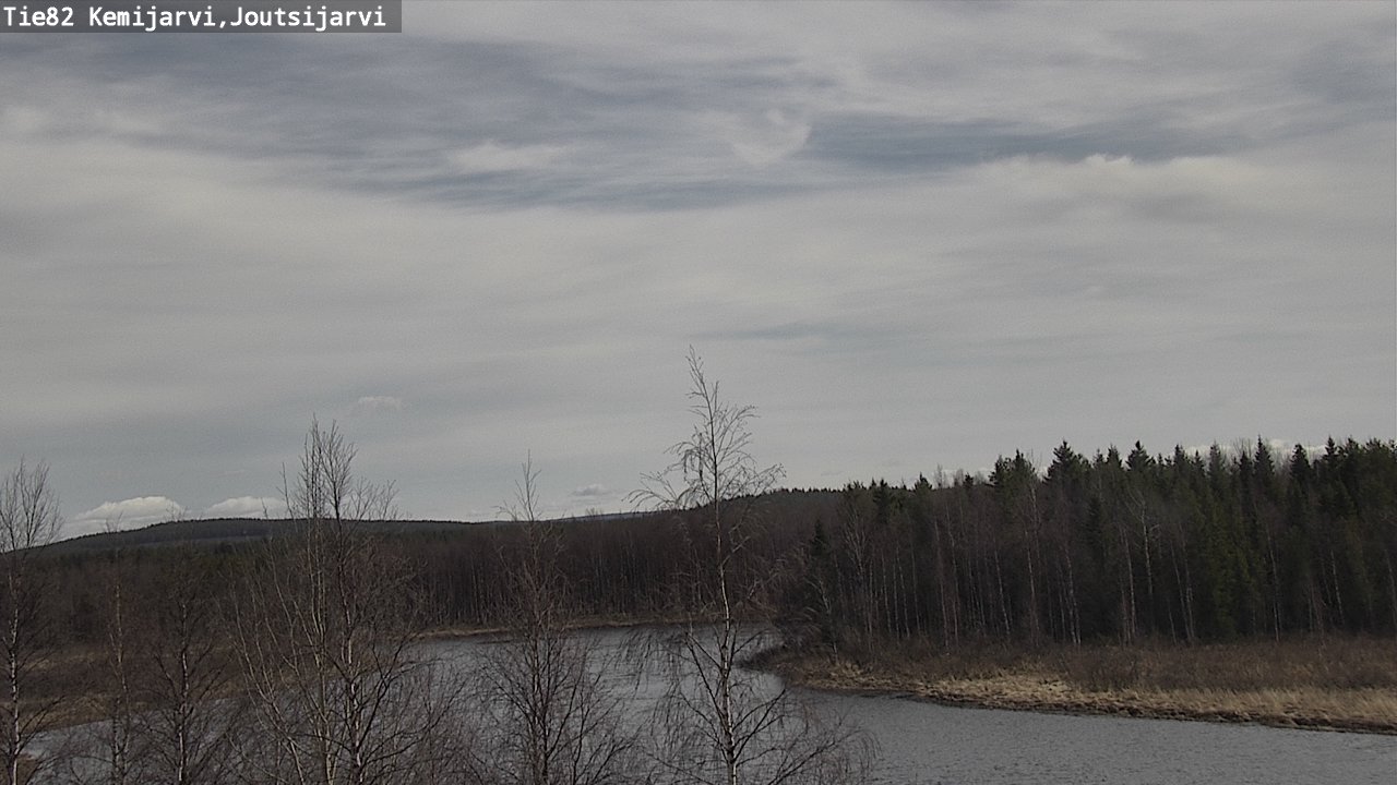 Weather Camera Image Väg 82 Kemijärvi, Joutsijärvi, Kemijärvi, Lappi