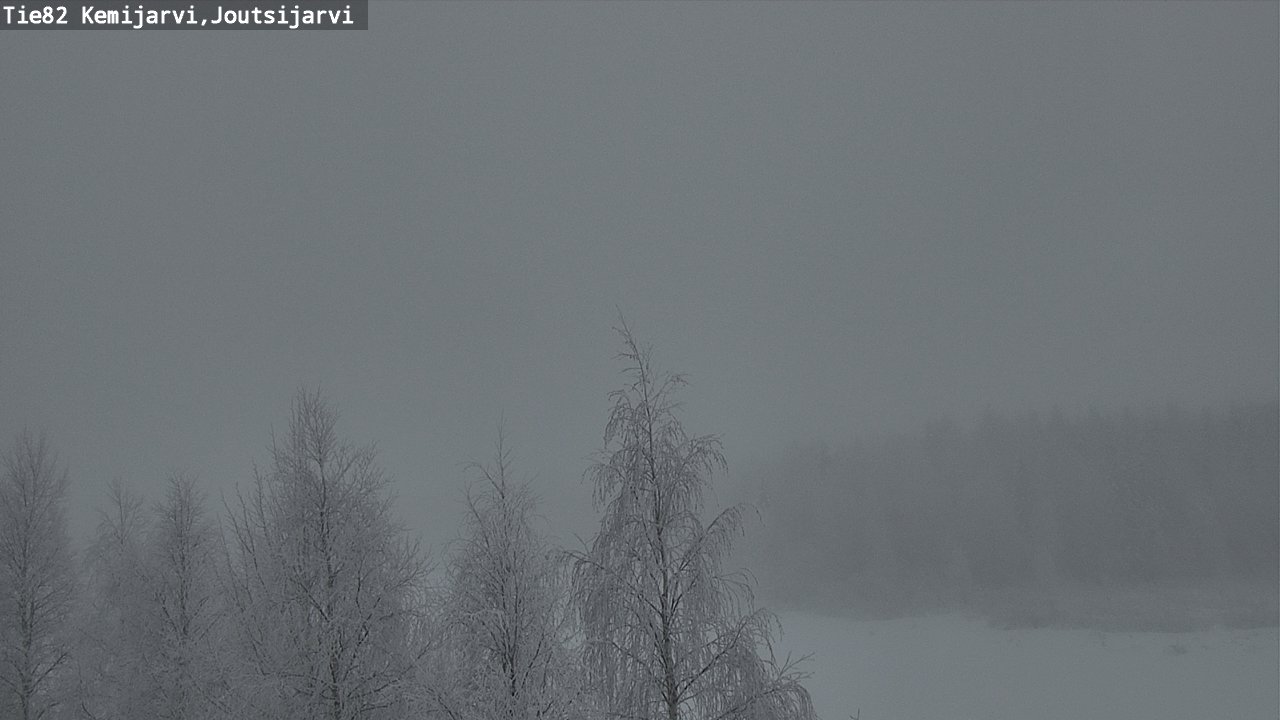 Weather Camera Image Road 82 Kemijärvi, Joutsijärvi, Kemijärvi, Lappi