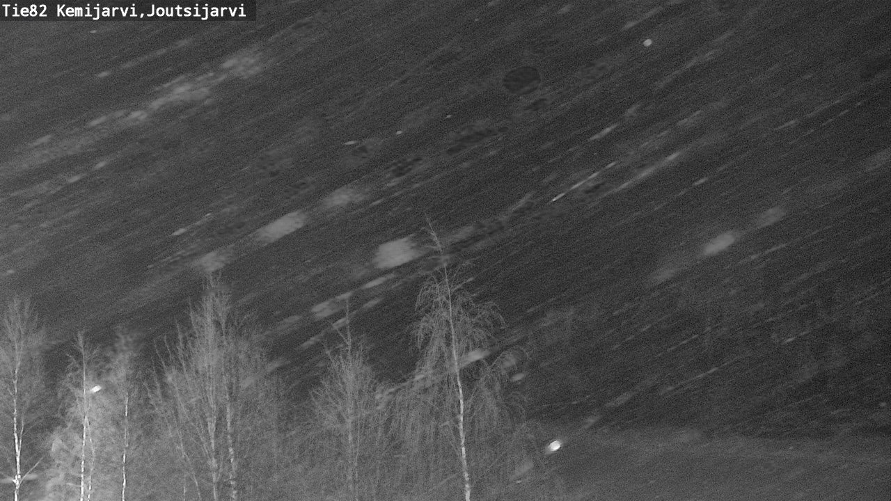 Weather Camera Image Road 82 Kemijärvi, Joutsijärvi, Kemijärvi, Lappi