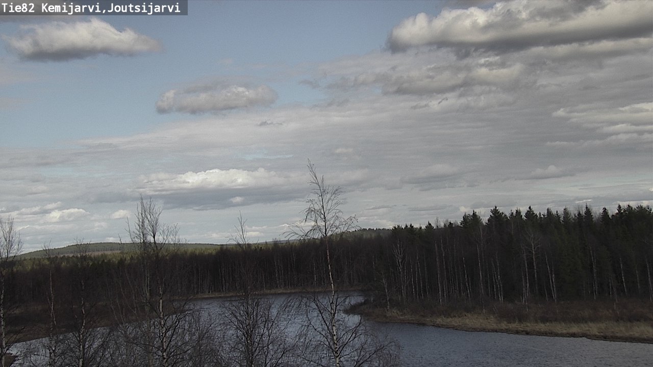 Weather Camera Image Väg 82 Kemijärvi, Joutsijärvi, Kemijärvi, Lappi