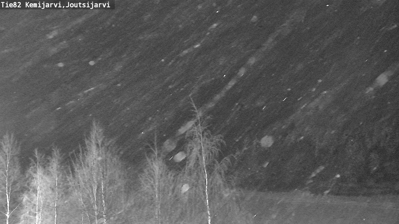 Weather Camera Image Road 82 Kemijärvi, Joutsijärvi, Kemijärvi, Lappi