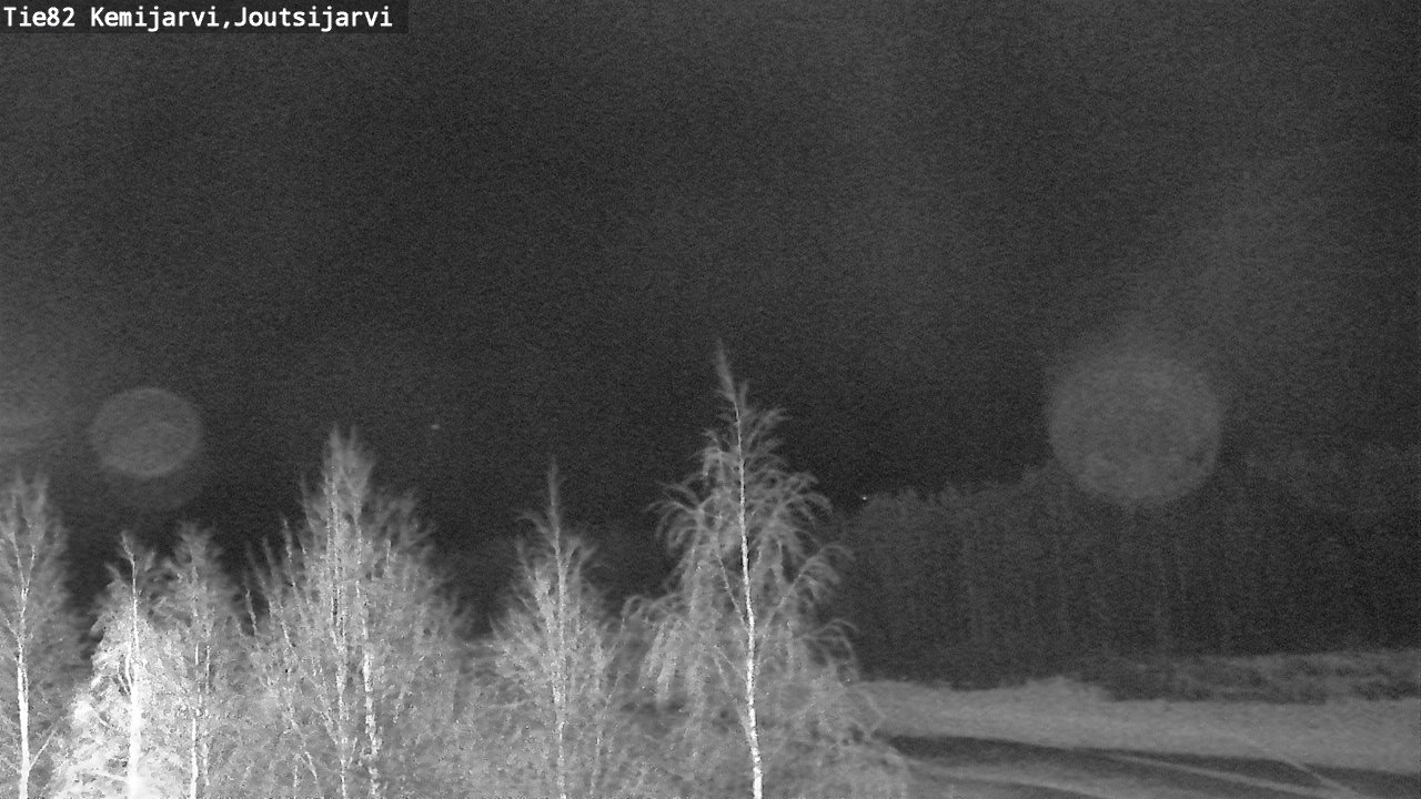 Weather Camera Image Road 82 Kemijärvi, Joutsijärvi, Kemijärvi, Lappi