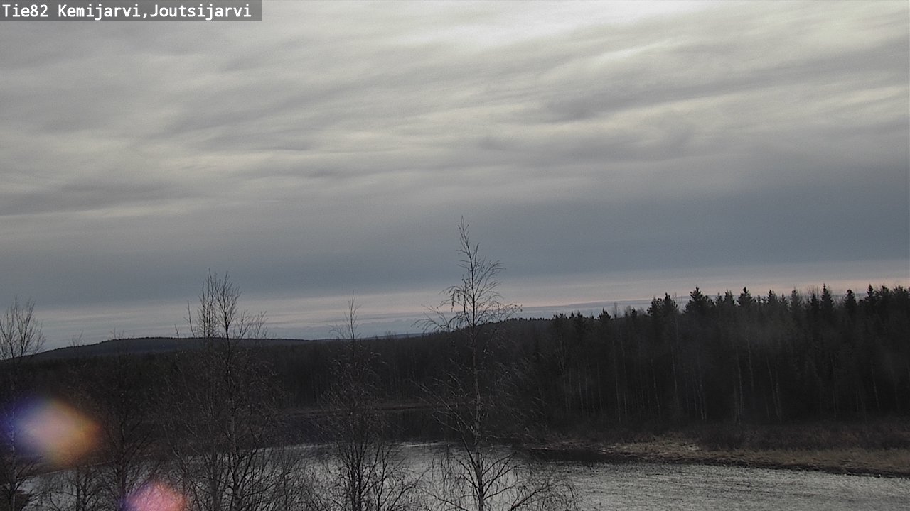 Weather Camera Image Väg 82 Kemijärvi, Joutsijärvi, Kemijärvi, Lappi