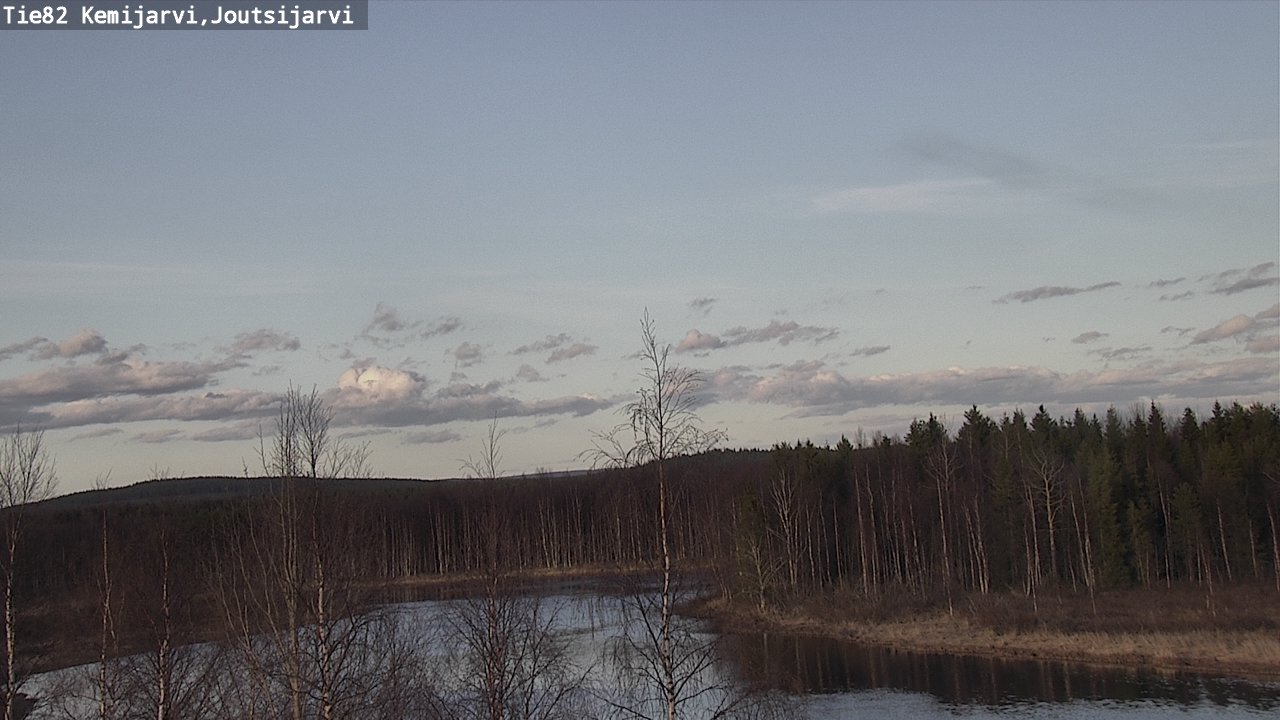 Weather Camera Image Väg 82 Kemijärvi, Joutsijärvi, Kemijärvi, Lappi