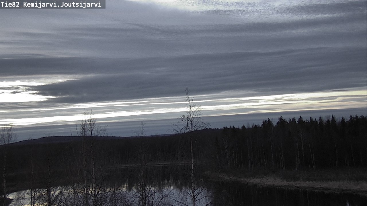 Weather Camera Image Väg 82 Kemijärvi, Joutsijärvi, Kemijärvi, Lappi