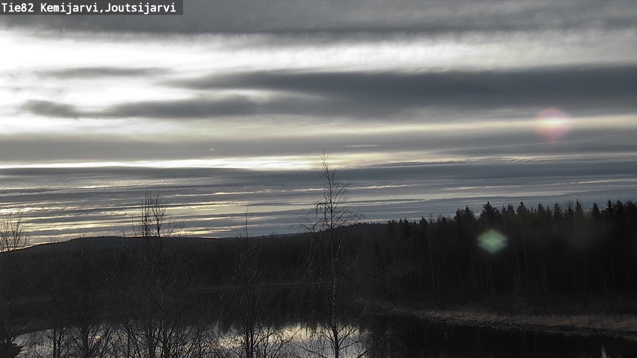 Weather Camera Image Väg 82 Kemijärvi, Joutsijärvi, Kemijärvi, Lappi