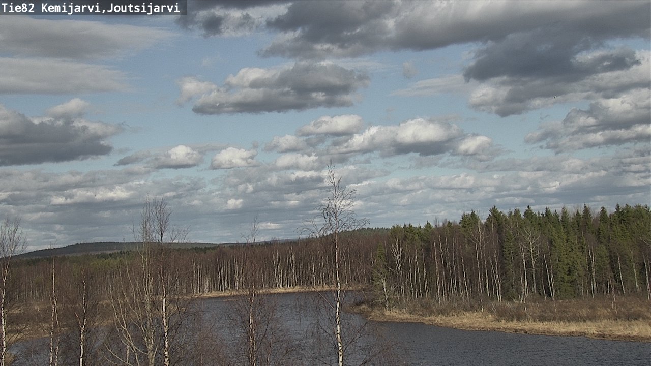 Weather Camera Image Väg 82 Kemijärvi, Joutsijärvi, Kemijärvi, Lappi