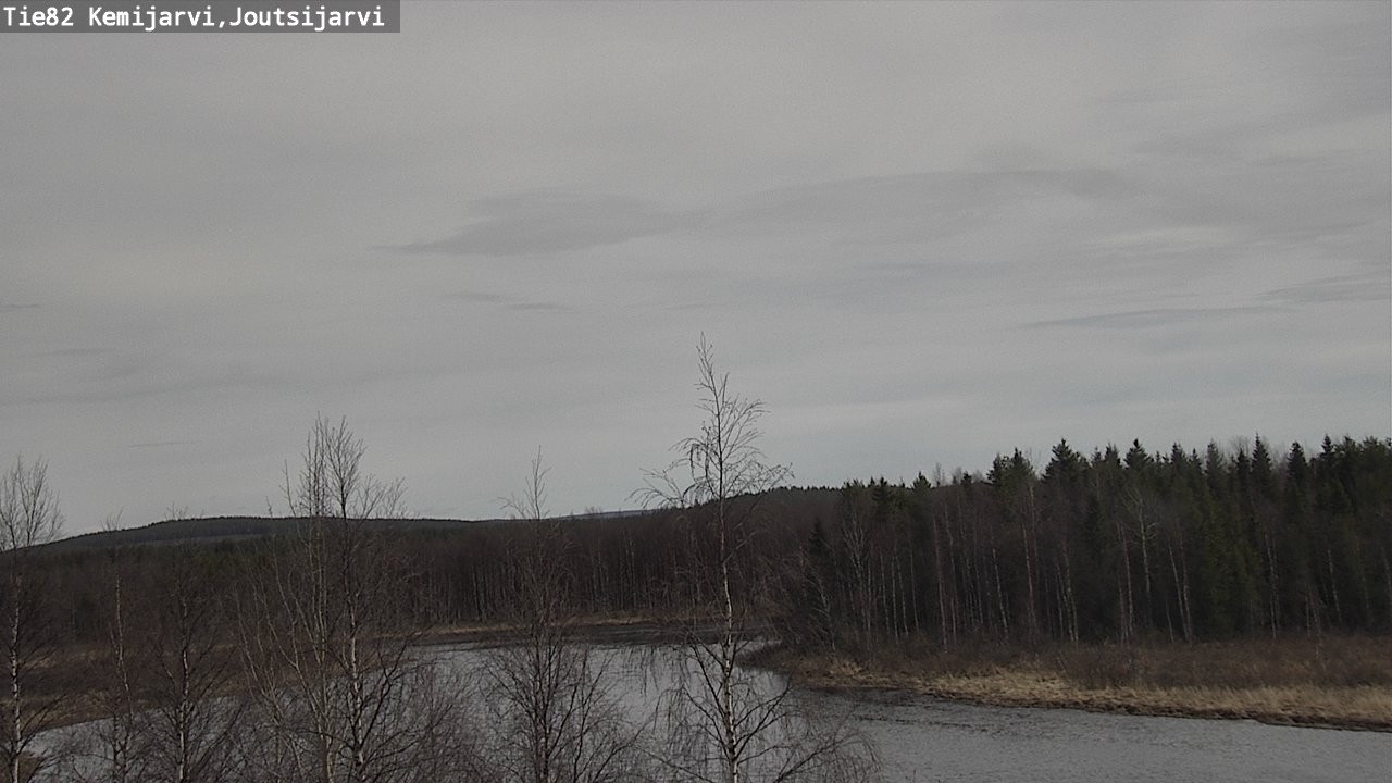 Weather Camera Image Väg 82 Kemijärvi, Joutsijärvi, Kemijärvi, Lappi
