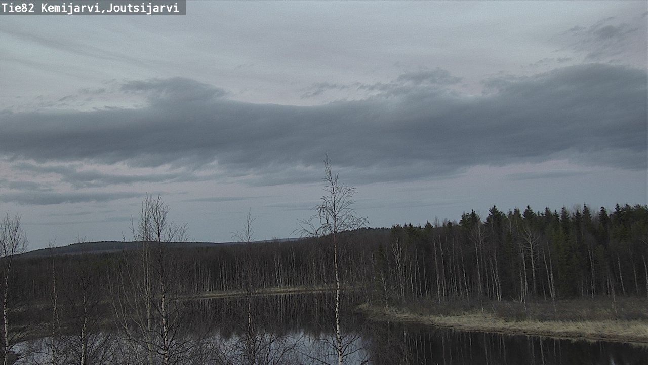 Weather Camera Image Road 82 Kemijärvi, Joutsijärvi, Kemijärvi, Lappi