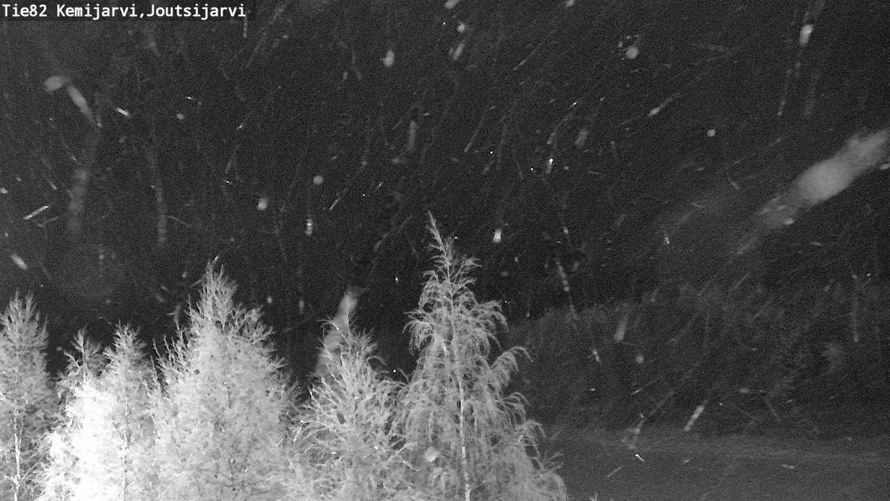 Weather Camera Image Road 82 Kemijärvi, Joutsijärvi, Kemijärvi, Lappi