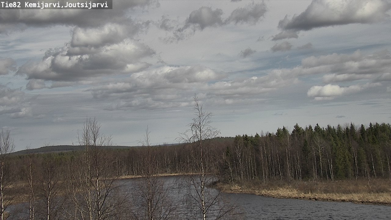Weather Camera Image Väg 82 Kemijärvi, Joutsijärvi, Kemijärvi, Lappi