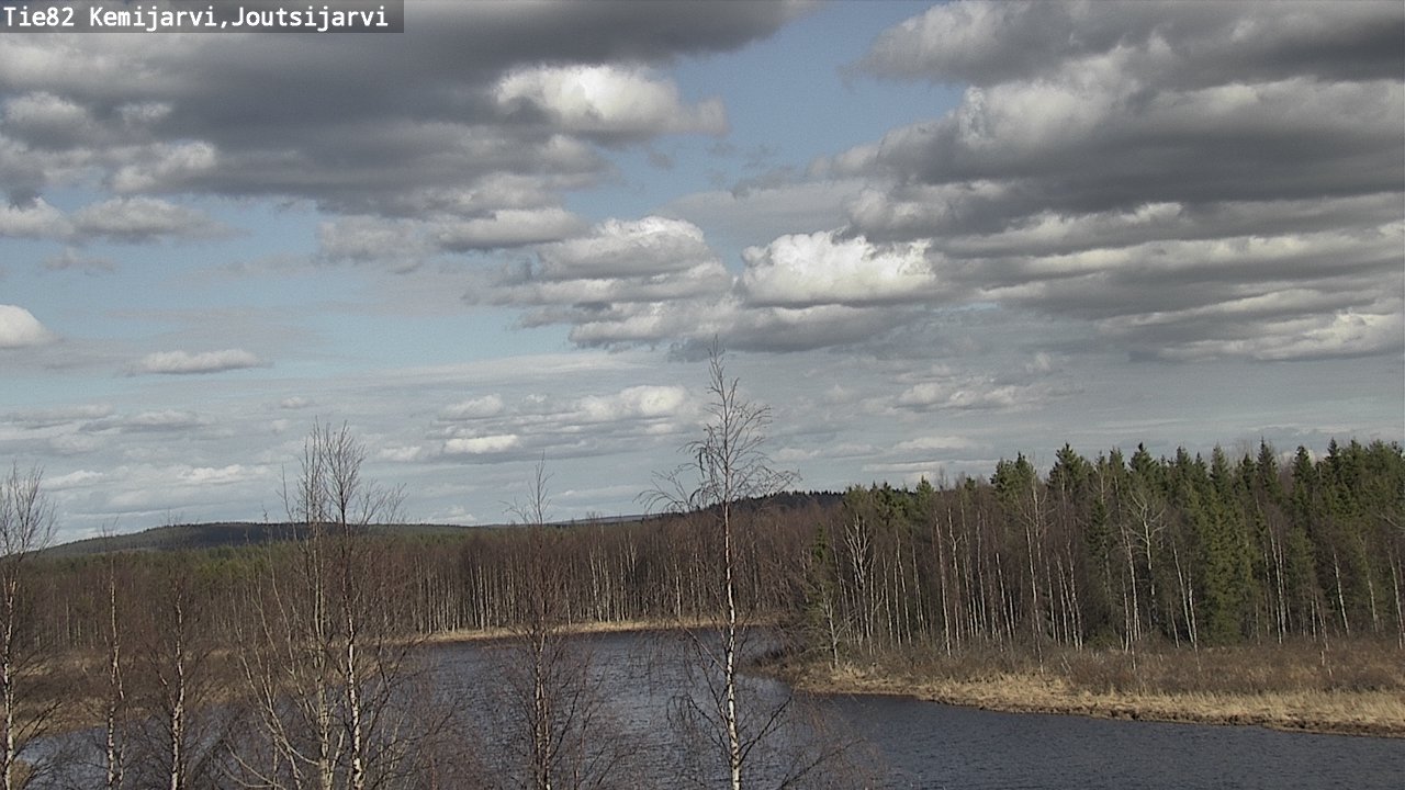 Weather Camera Image Väg 82 Kemijärvi, Joutsijärvi, Kemijärvi, Lappi