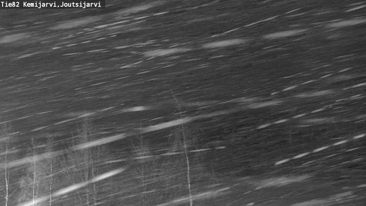 Weather Camera Image Road 82 Kemijärvi, Joutsijärvi, Kemijärvi, Lappi