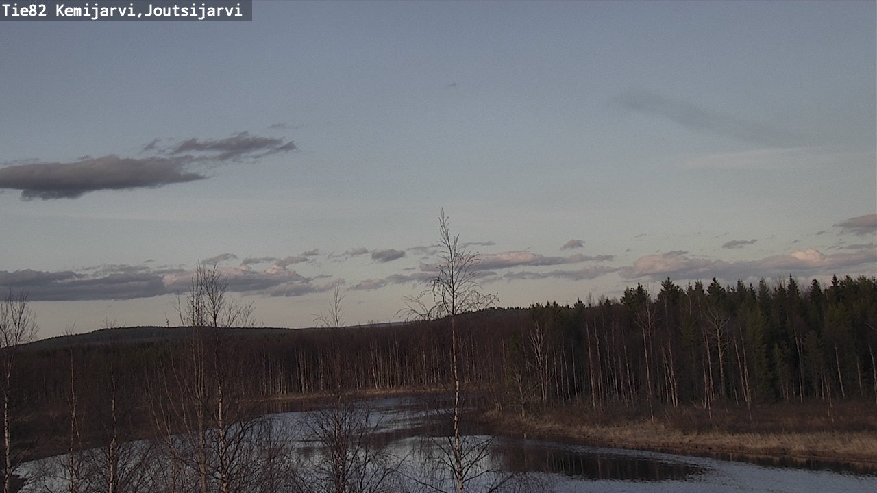 Weather Camera Image Väg 82 Kemijärvi, Joutsijärvi, Kemijärvi, Lappi