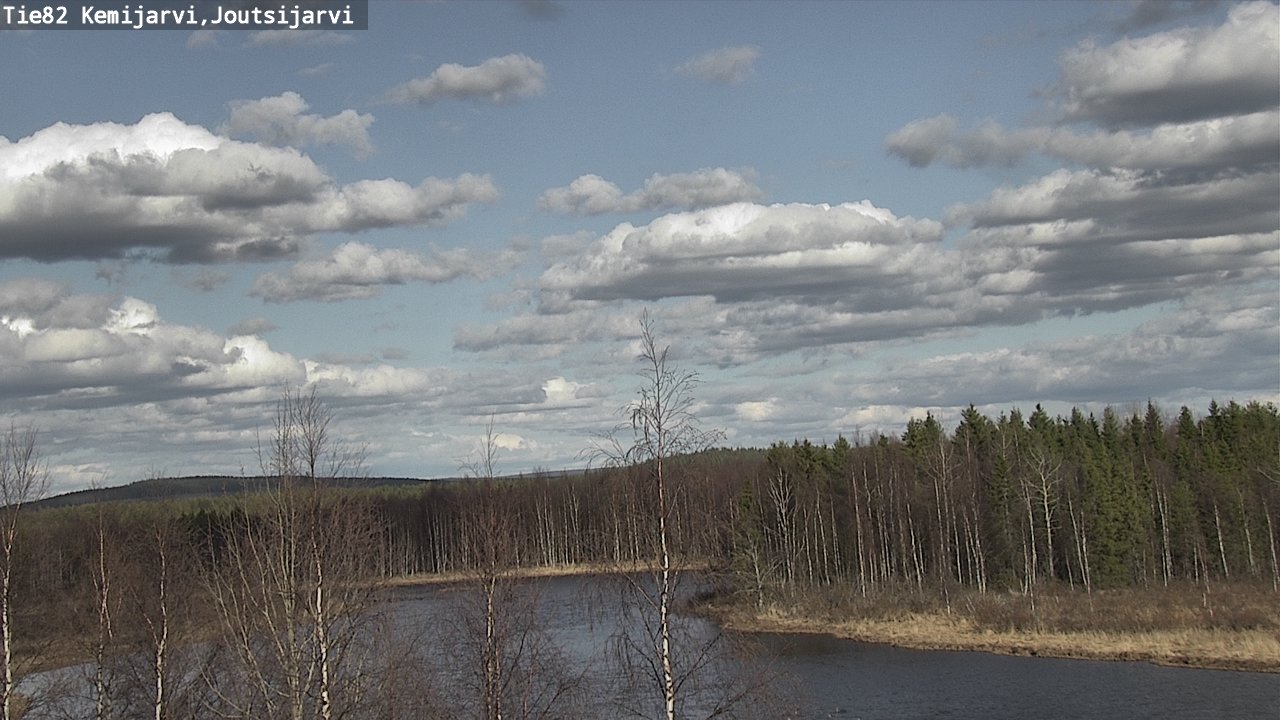 Weather Camera Image Väg 82 Kemijärvi, Joutsijärvi, Kemijärvi, Lappi