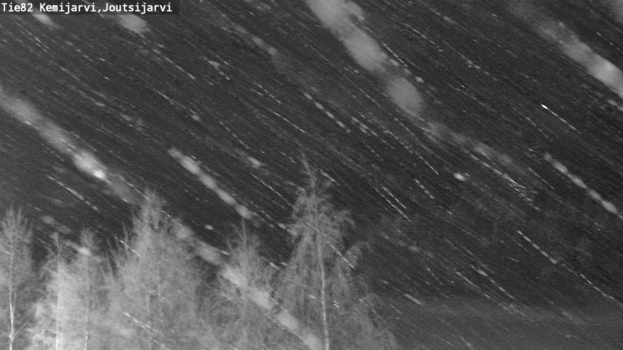 Weather Camera Image Road 82 Kemijärvi, Joutsijärvi, Kemijärvi, Lappi