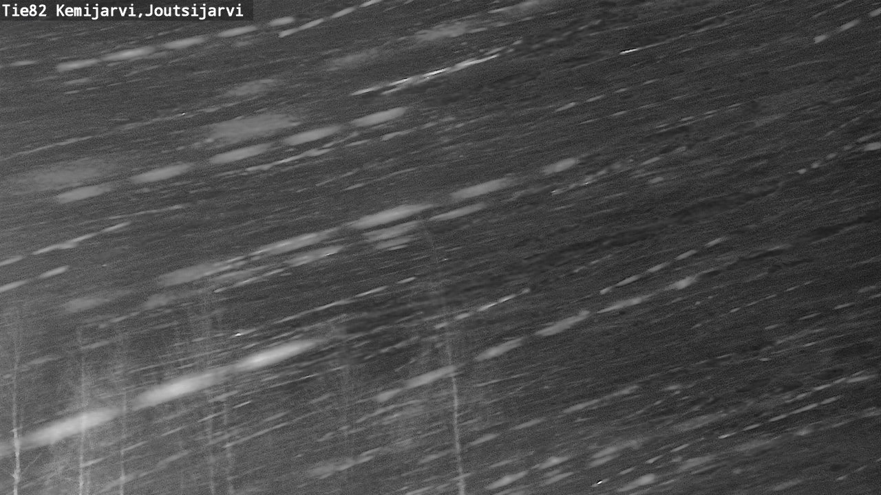 Weather Camera Image Road 82 Kemijärvi, Joutsijärvi, Kemijärvi, Lappi