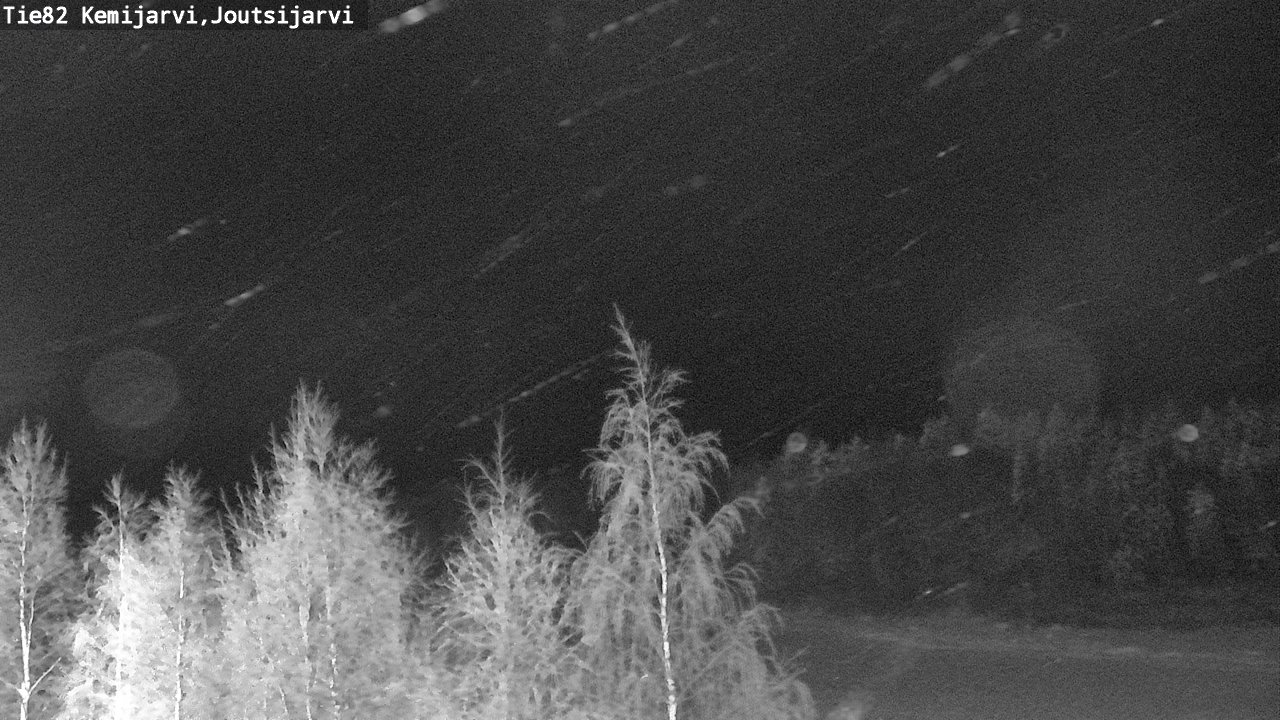 Weather Camera Image Road 82 Kemijärvi, Joutsijärvi, Kemijärvi, Lappi