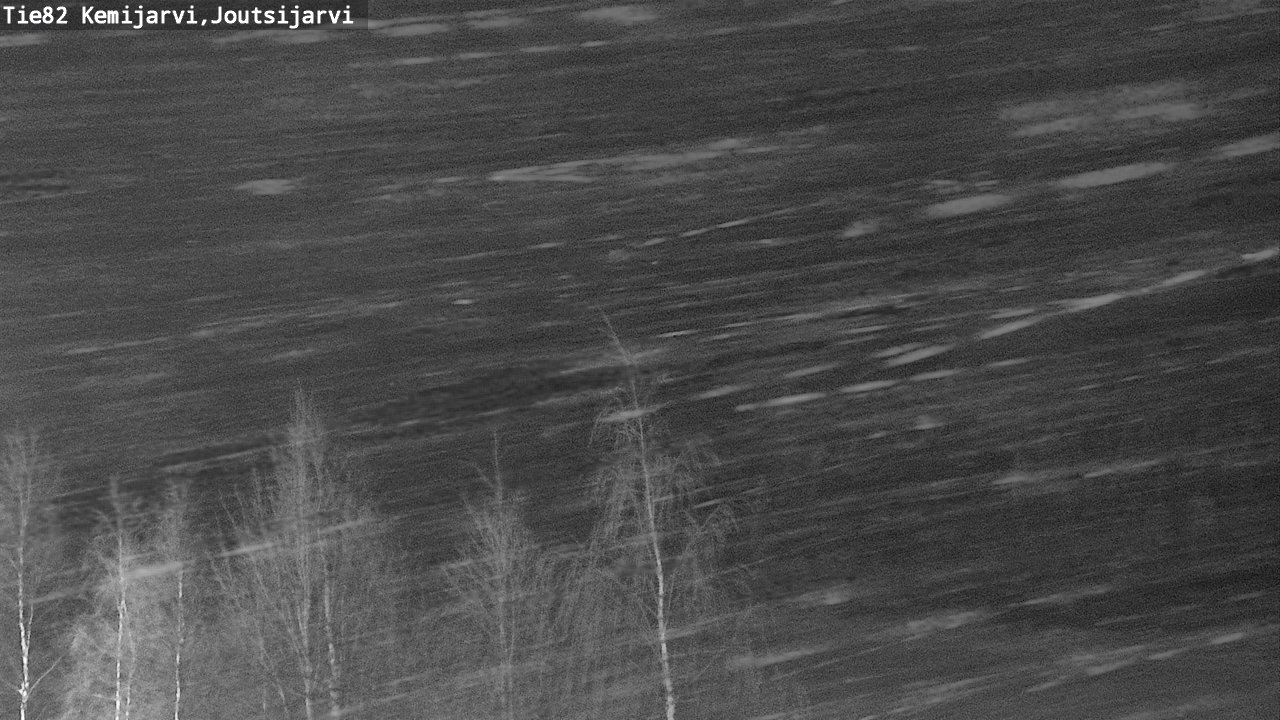 Weather Camera Image Road 82 Kemijärvi, Joutsijärvi, Kemijärvi, Lappi
