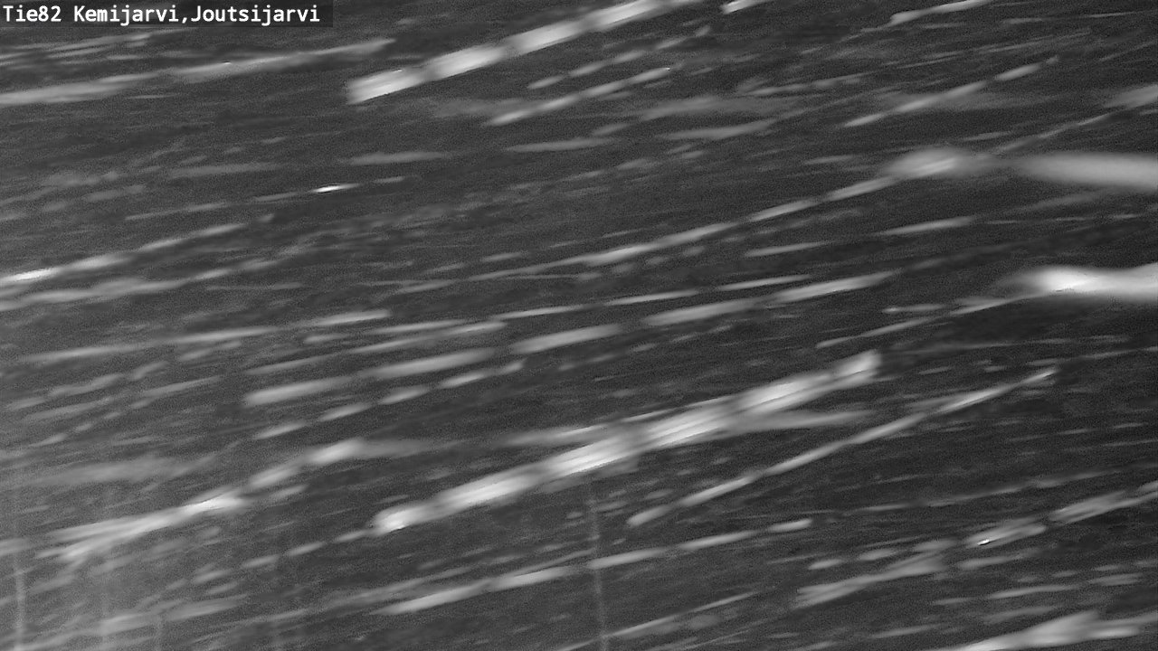 Weather Camera Image Road 82 Kemijärvi, Joutsijärvi, Kemijärvi, Lappi