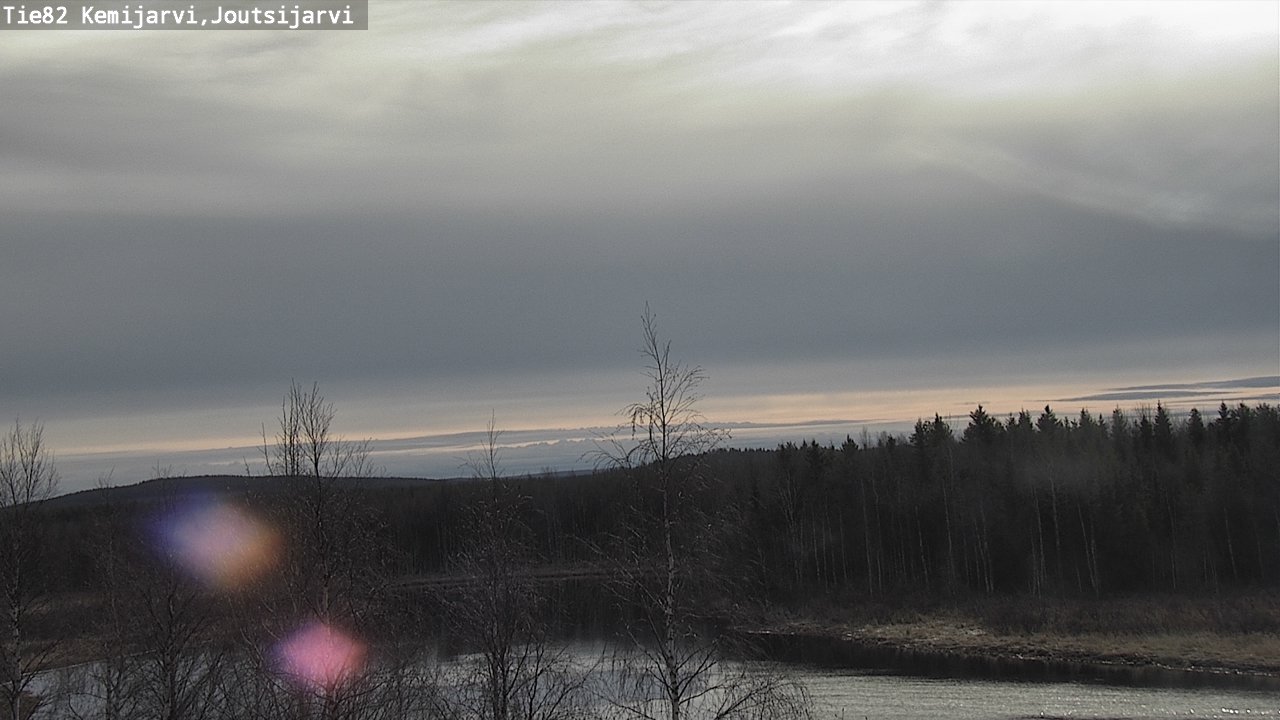 Weather Camera Image Väg 82 Kemijärvi, Joutsijärvi, Kemijärvi, Lappi