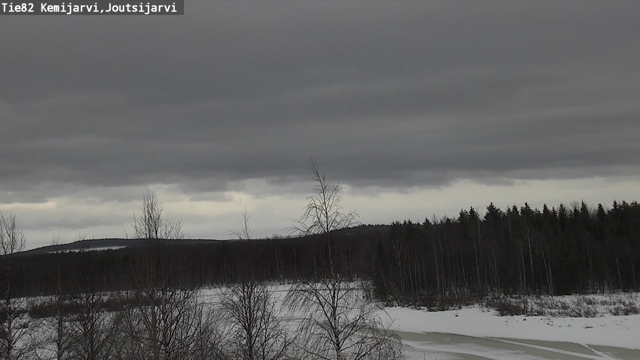 Weather Camera Image Road 82 Kemijärvi, Joutsijärvi, Kemijärvi, Lappi