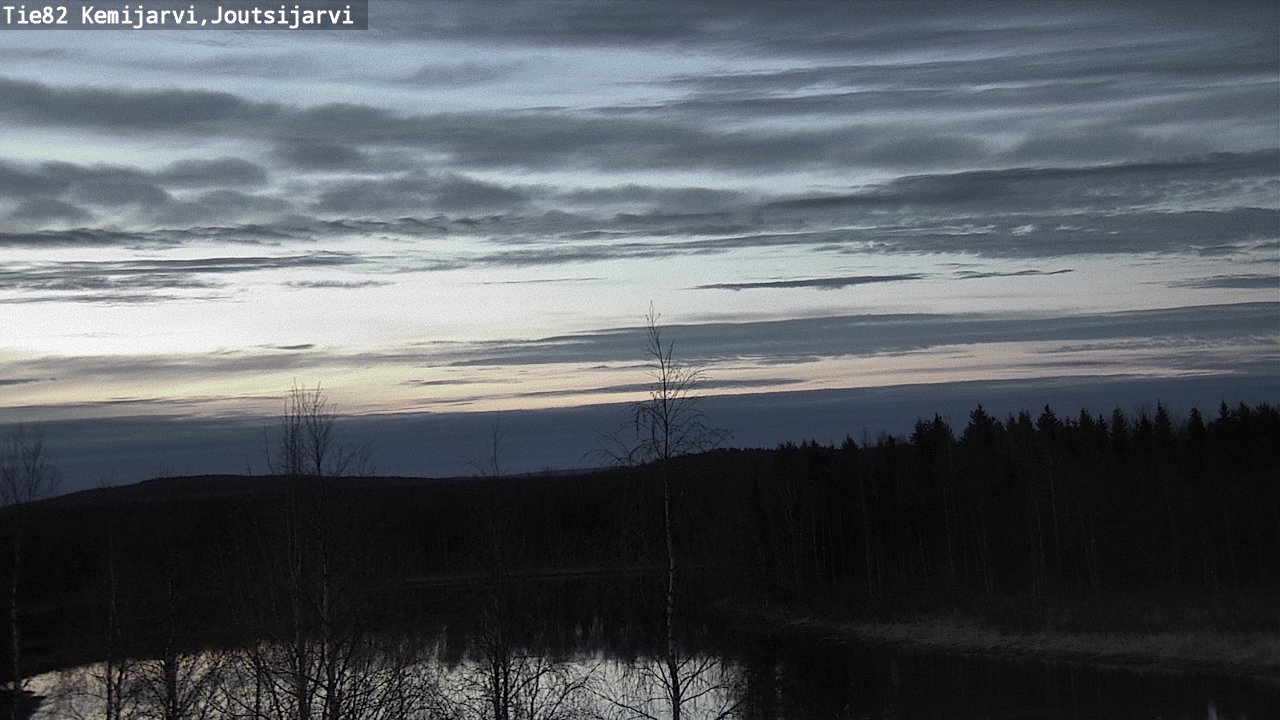 Weather Camera Image Väg 82 Kemijärvi, Joutsijärvi, Kemijärvi, Lappi