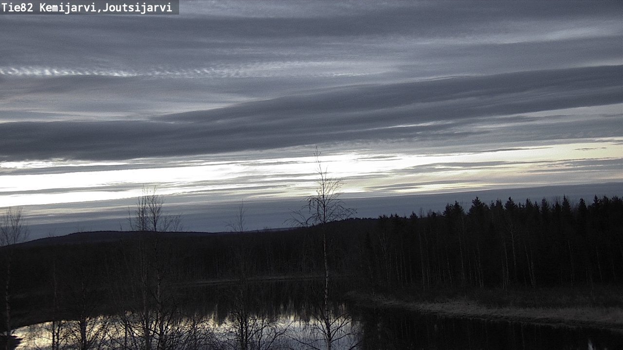 Weather Camera Image Väg 82 Kemijärvi, Joutsijärvi, Kemijärvi, Lappi
