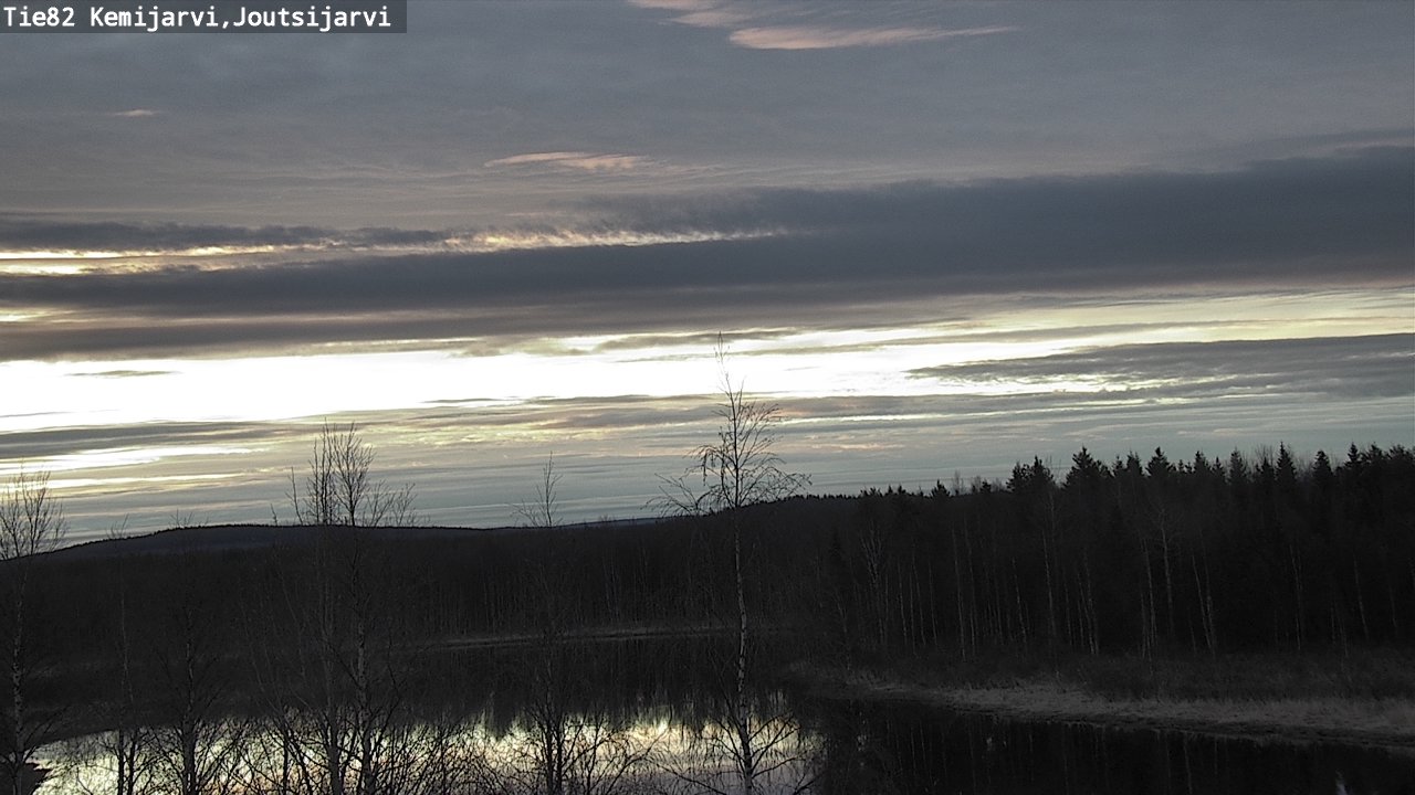 Weather Camera Image Väg 82 Kemijärvi, Joutsijärvi, Kemijärvi, Lappi