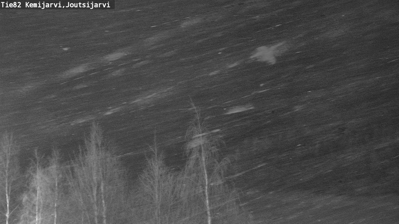 Weather Camera Image Road 82 Kemijärvi, Joutsijärvi, Kemijärvi, Lappi
