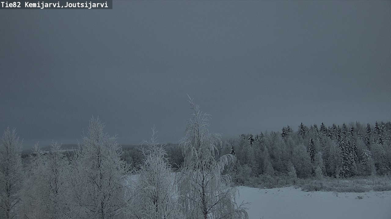 Weather Camera Image Road 82 Kemijärvi, Joutsijärvi, Kemijärvi, Lappi