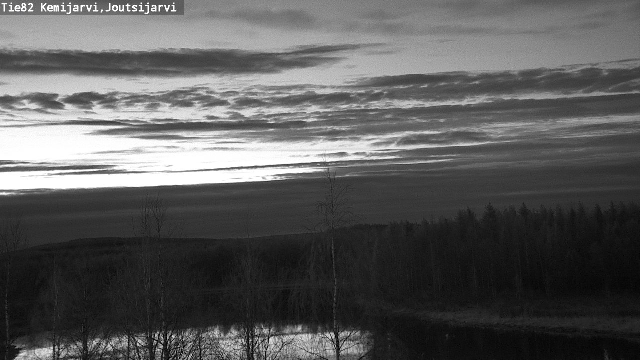 Weather Camera Image Väg 82 Kemijärvi, Joutsijärvi, Kemijärvi, Lappi