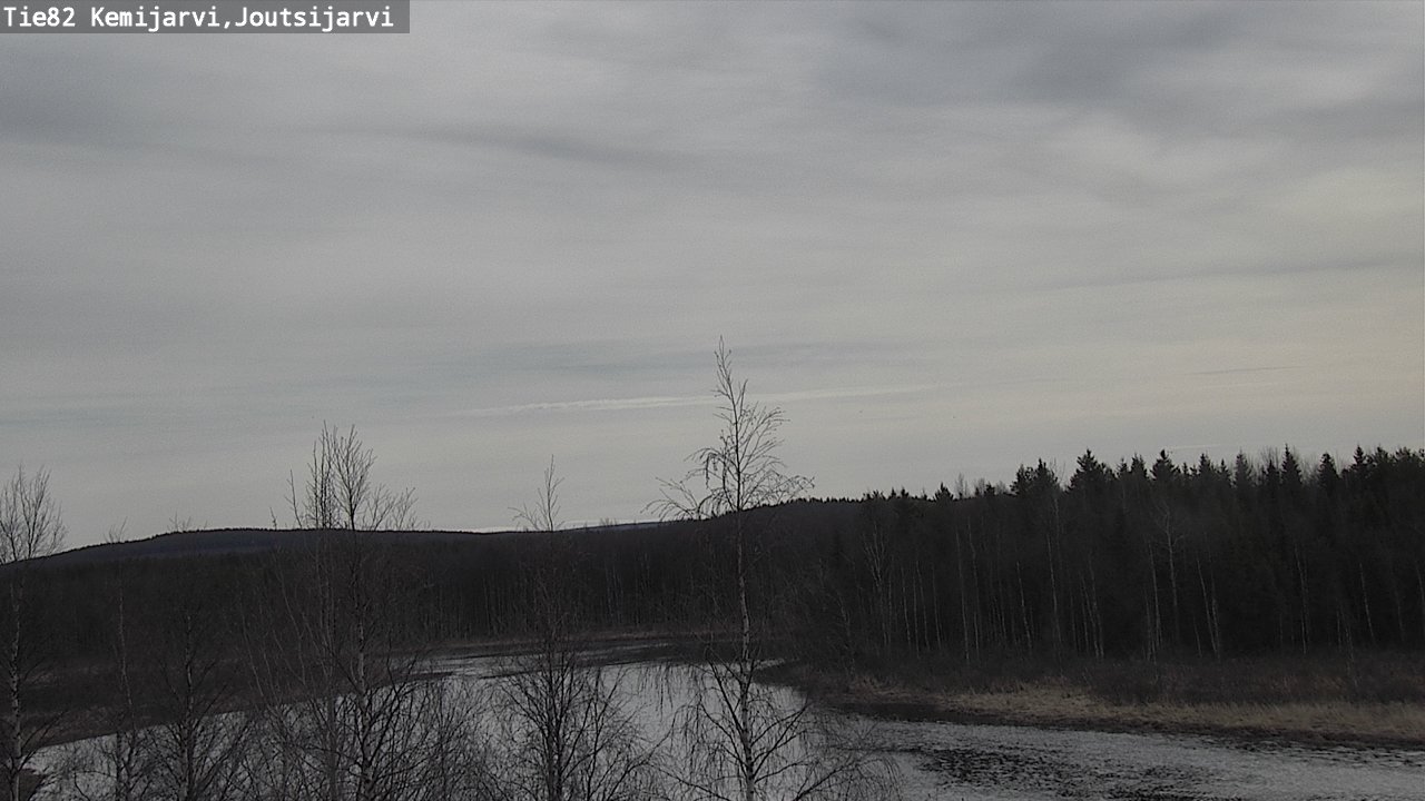 Weather Camera Image Väg 82 Kemijärvi, Joutsijärvi, Kemijärvi, Lappi
