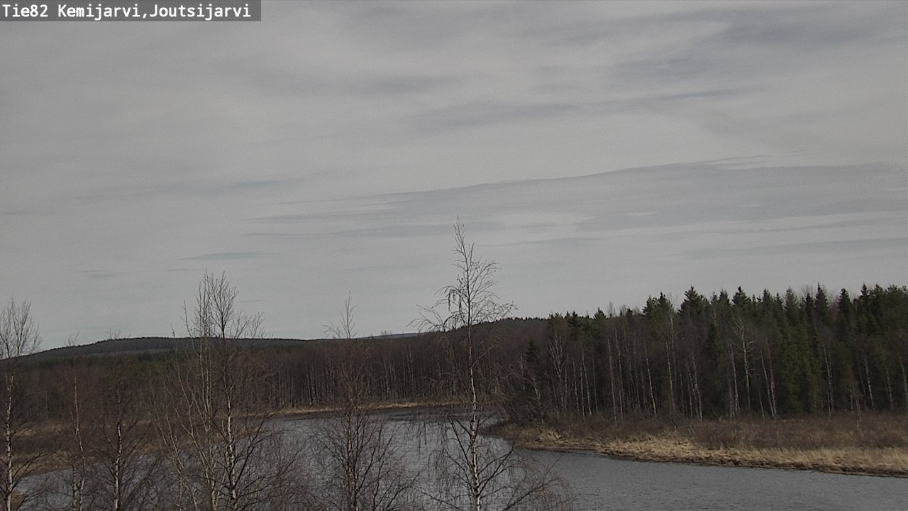 Weather Camera Image Väg 82 Kemijärvi, Joutsijärvi, Kemijärvi, Lappi