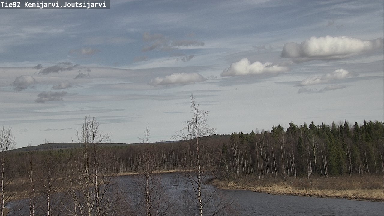 Weather Camera Image Väg 82 Kemijärvi, Joutsijärvi, Kemijärvi, Lappi