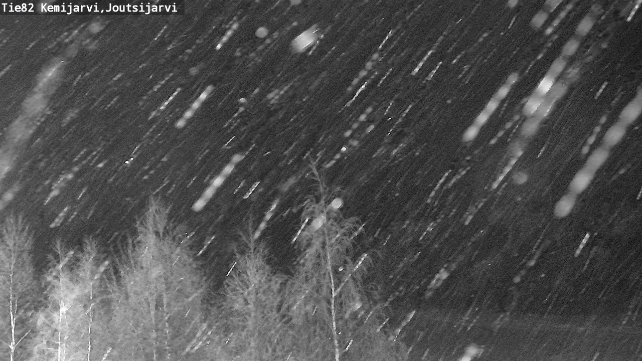 Weather Camera Image Road 82 Kemijärvi, Joutsijärvi, Kemijärvi, Lappi