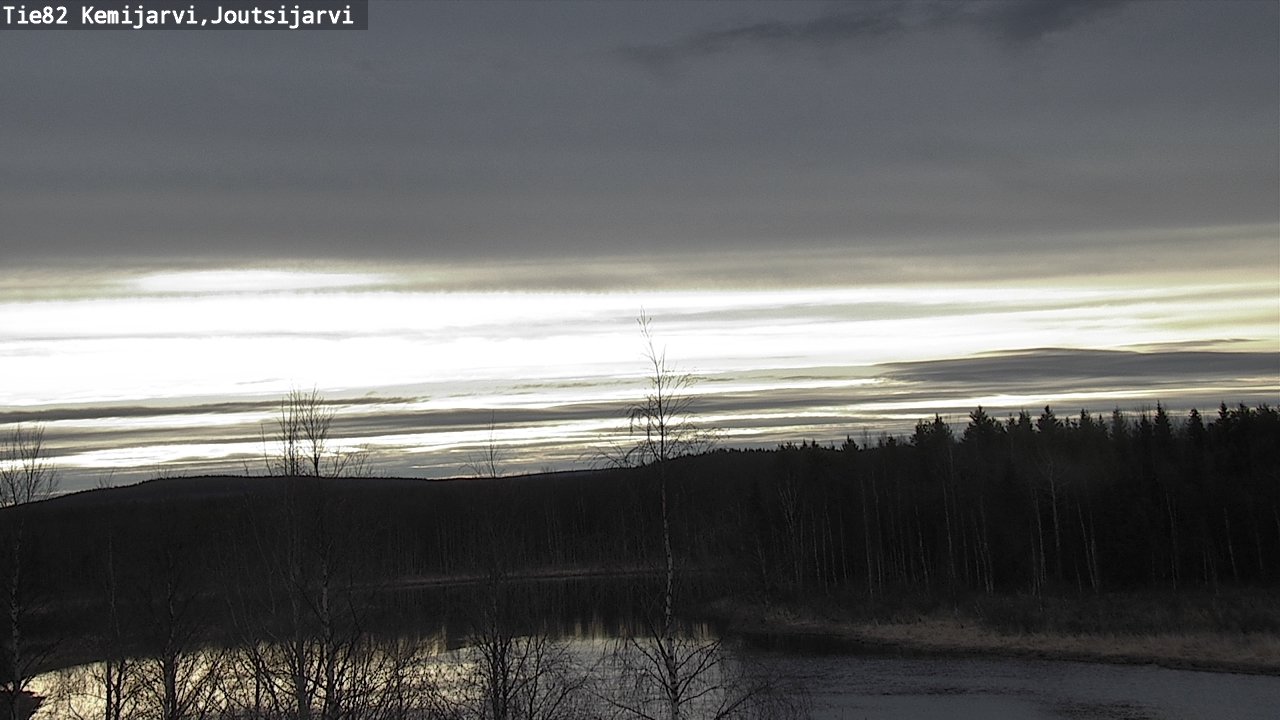 Weather Camera Image Väg 82 Kemijärvi, Joutsijärvi, Kemijärvi, Lappi