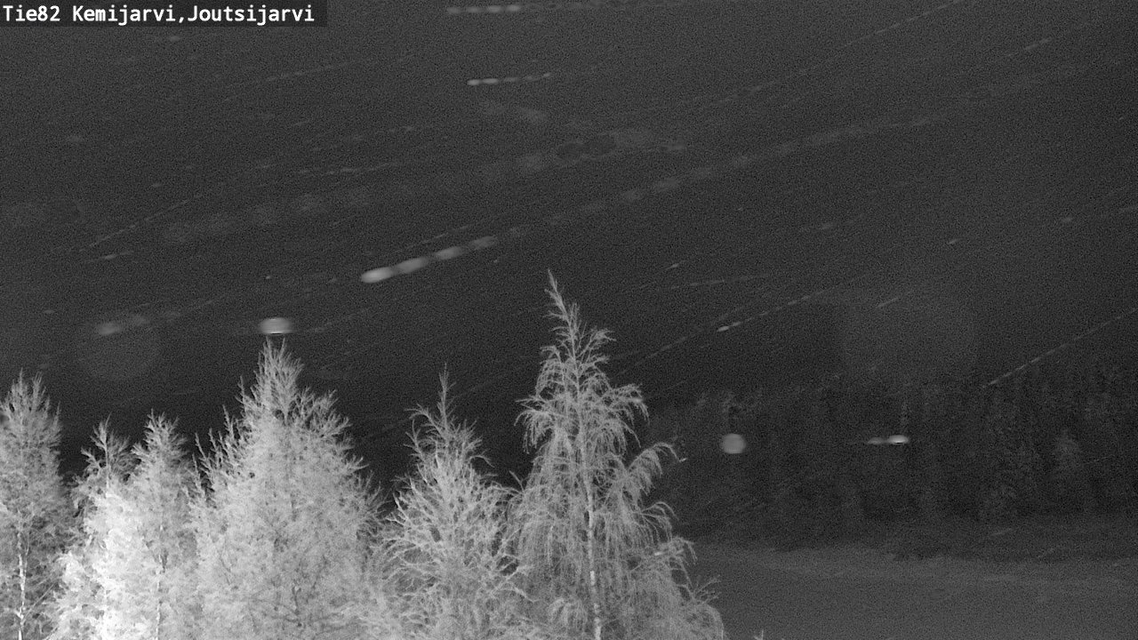 Weather Camera Image Road 82 Kemijärvi, Joutsijärvi, Kemijärvi, Lappi