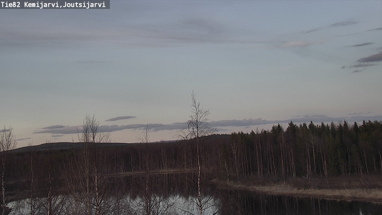 Weather Camera Image Väg 82 Kemijärvi, Joutsijärvi, Kemijärvi, Lappi