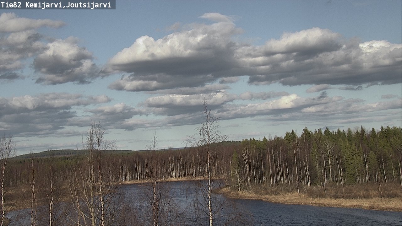 Weather Camera Image Väg 82 Kemijärvi, Joutsijärvi, Kemijärvi, Lappi