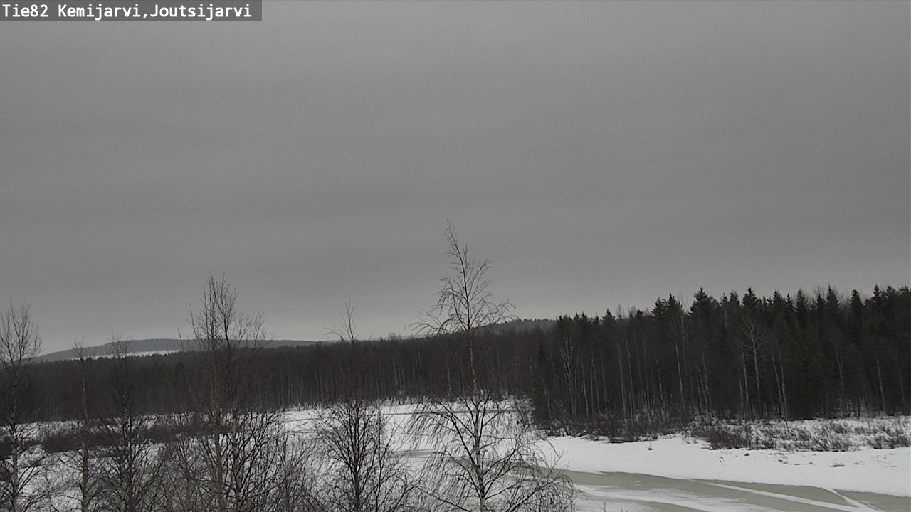 Weather Camera Image Road 82 Kemijärvi, Joutsijärvi, Kemijärvi, Lappi