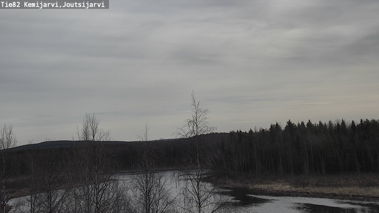 Weather Camera Image Väg 82 Kemijärvi, Joutsijärvi, Kemijärvi, Lappi